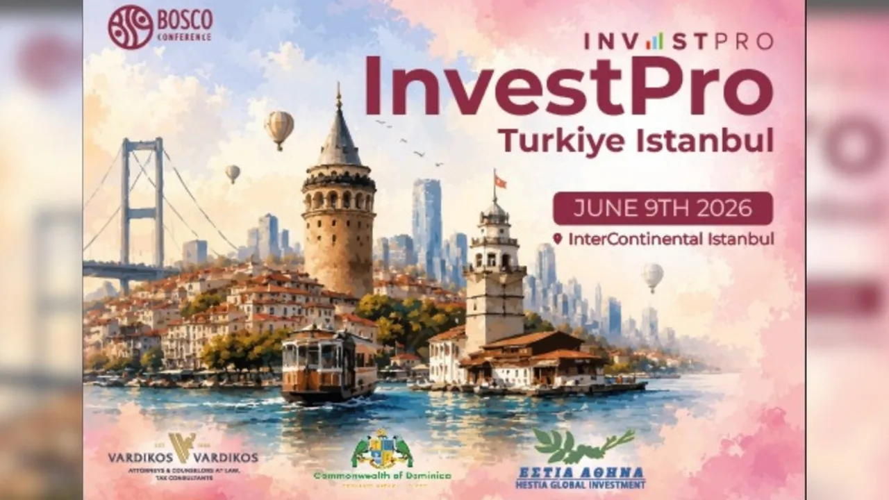 INVESTPRO ISTANBUL 2026, INTERCONTINENTAL ISTANBUL’DA DÜZENLENECEK