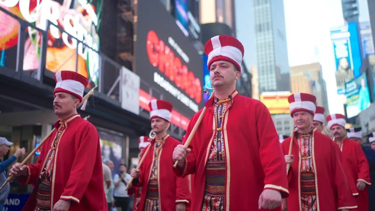 MEHTER MARŞLARI NEW YORK TIMES MEYDANI’NDA YANKILANDI