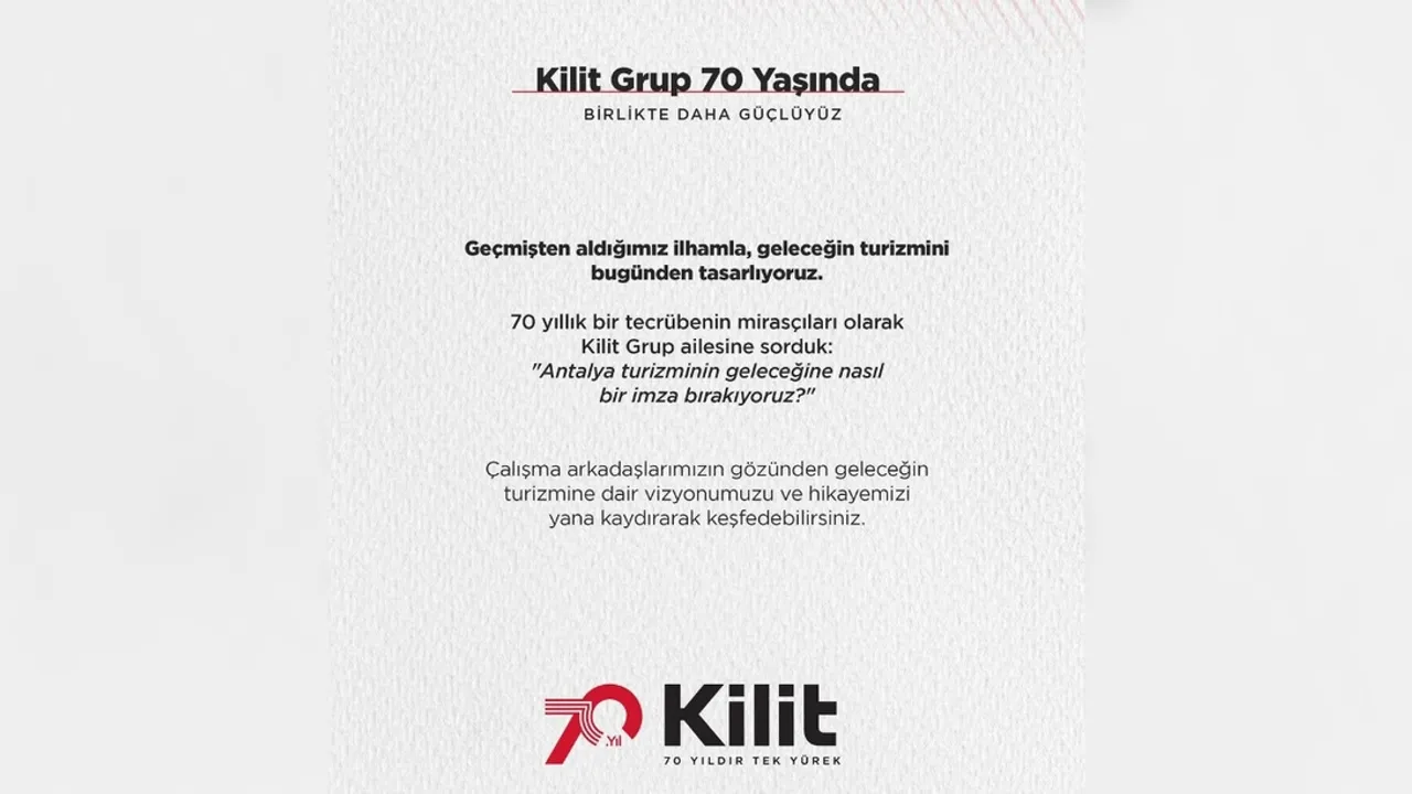 KİLİT GRUP 70 YAŞINDA