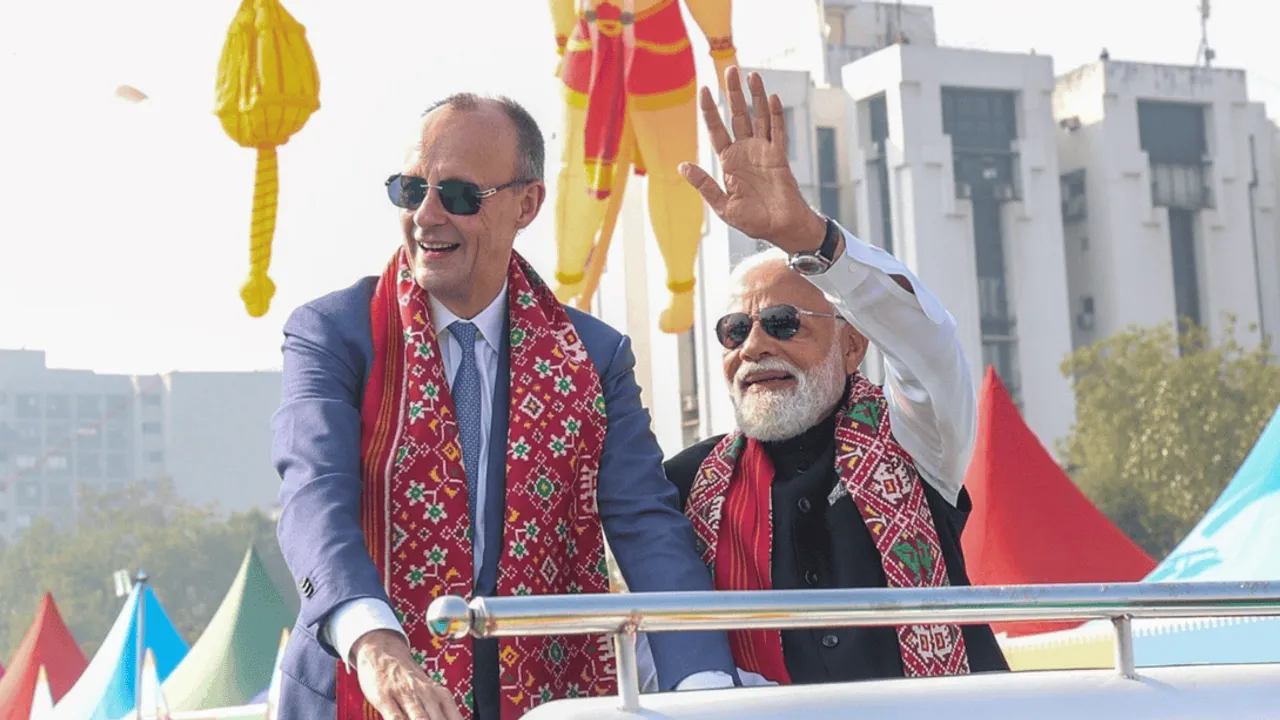 FESTİVALDE DİPLOMASİ: MERZ VE MODİ, ULUSLARARASI UÇURTMA FESTİVALİ’NDE